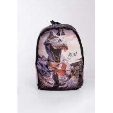 Рюкзак школьный подростковый ДИНОЗАВР №1, черный