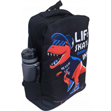 Рюкзак школьный подростковый DINO LIFE SKATE, черный
