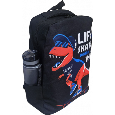 Рюкзак школьный подростковый DINO LIFE SKATE, черный