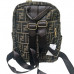 Рюкзак-сумка женская в брендовом стиле FENDI #967-1, коричневая