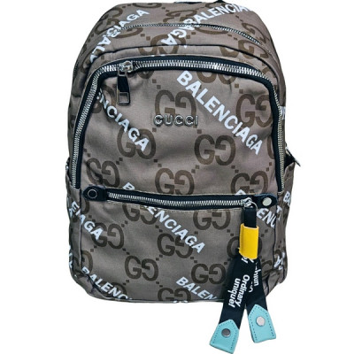Рюкзак-сумка женская в брендовом стиле BALENCIAGA #895, светло-коричневый