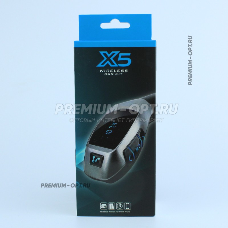 Автомобильный Bluetooth FM модулятор Wireless Car Kit X5 оптом